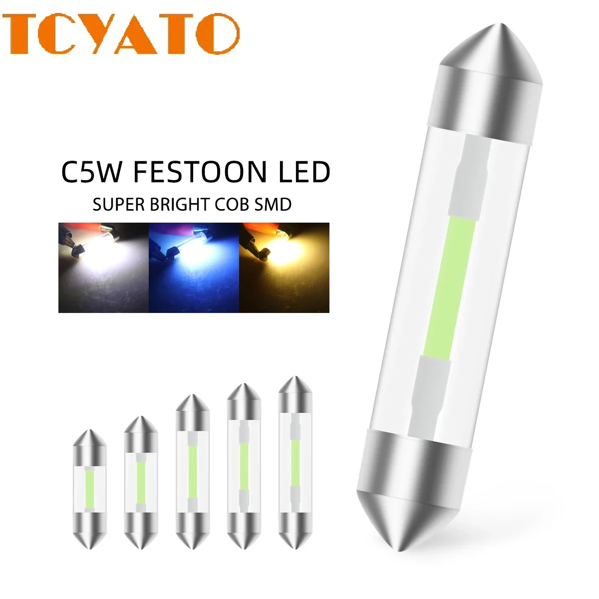 

TCYATO 10X C5W C10W Светодиодные лампы COB 31 мм 36 мм 39 мм 41 мм Canbus Festoon Светодиодный внутренний светильник автомобиля Купольная лампа для чтения номерного знака 12 В
