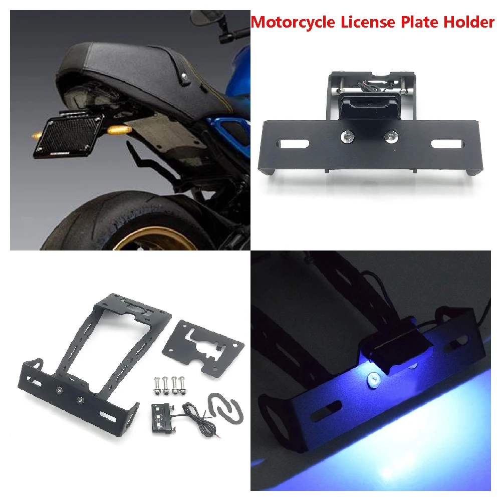 

Fit for Yamaha XSR900 XSR 900 ABS 2022 2023 2024 Motorcycle License Plate Holder Tail Eliminator With LED Registration Bracket