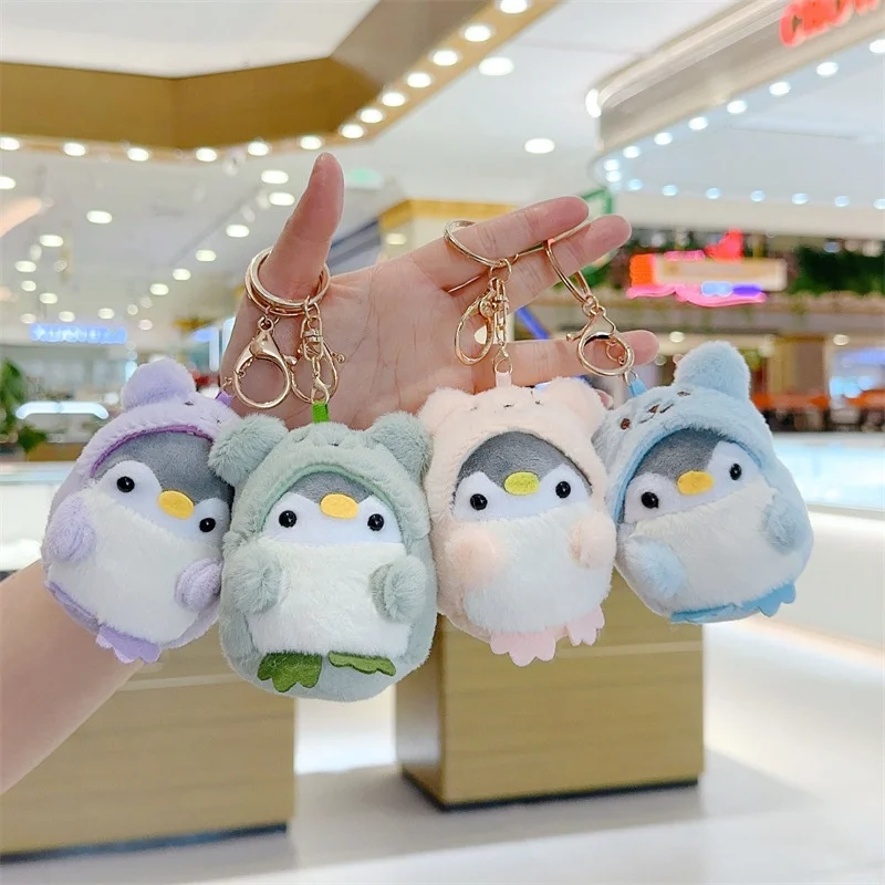 Cute Plush Toy Bear , Transforming Penguin Backpack Doll Plush Pendant