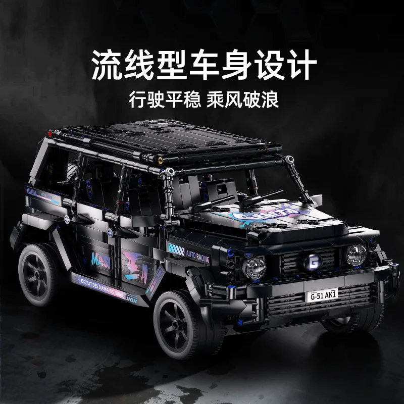 Tecnico 1:14 RC Nero Fuoristrada Veicolo Building Block MOC Elettrico RC Modello di Costruzione Mattoni Auto Giocattoli Regalo per Bambini Adulti