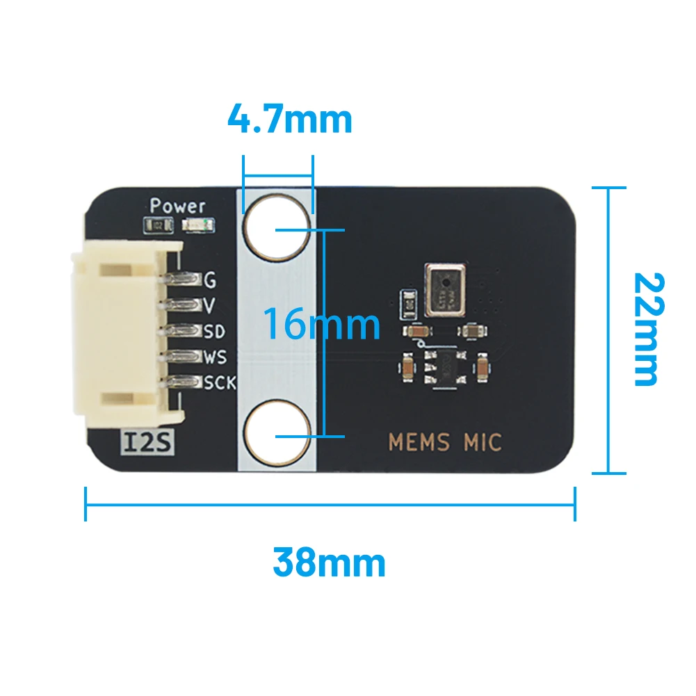 Msm261s403 Omnidirectionele Mems Microfoonmodule Vervanging voor Inmp441 met Esp32-ondersteuning
