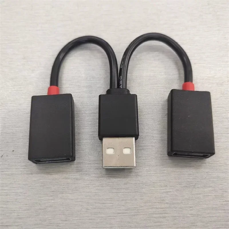 1 In 2 Out USB HUB Car Usb Splitter cable Multifunction Adapter Cord Charging Cable for iphone Android smart phone