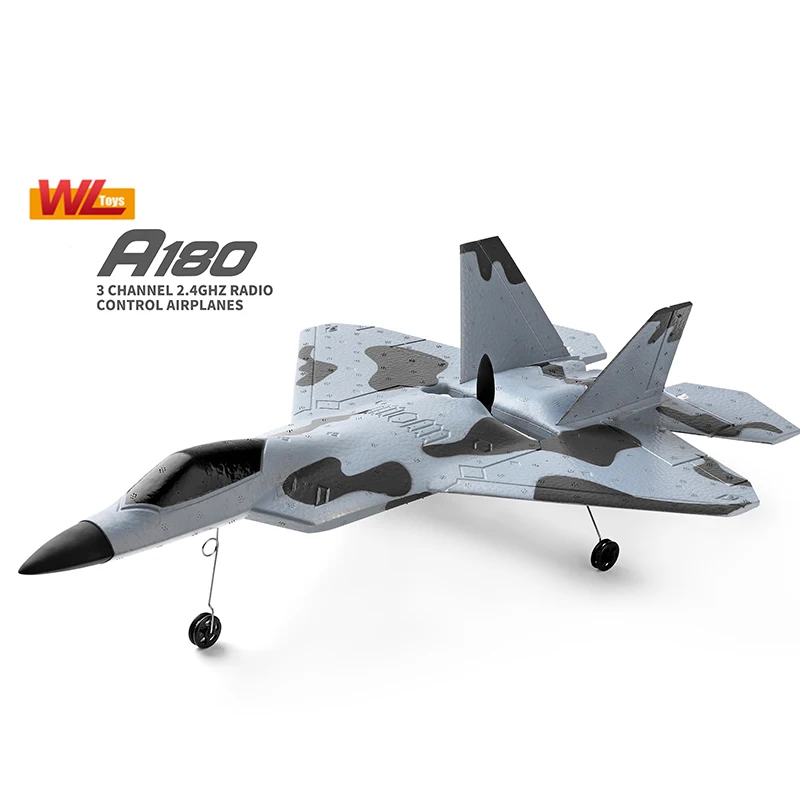 WLtoys XK A180 RC Plane 2.4G 3CH 6-Axis Gyro Remote Control Aircraft Fixed Wing Epp Material RTF Glide Outdoor Toys Gift for Boy