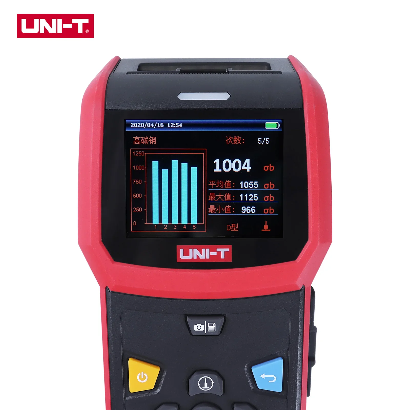 UNI-T Digital Leeb Hardness Tester Rockwell Vickers Steel Metal Portable Hardness UT347A 2.8 Inch Color TFT Screen