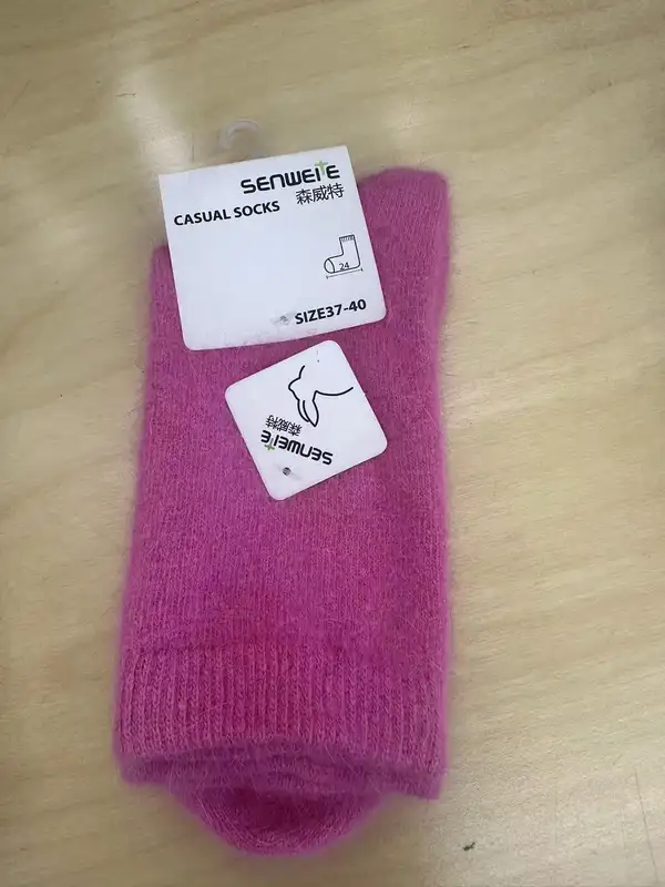 Sock Leisure Ankle Crew Fuzzy Autumn Winter Rabbit Fur Women mid-calf Thickened Warm Soft Wool Socks 8W96 - Image 15
