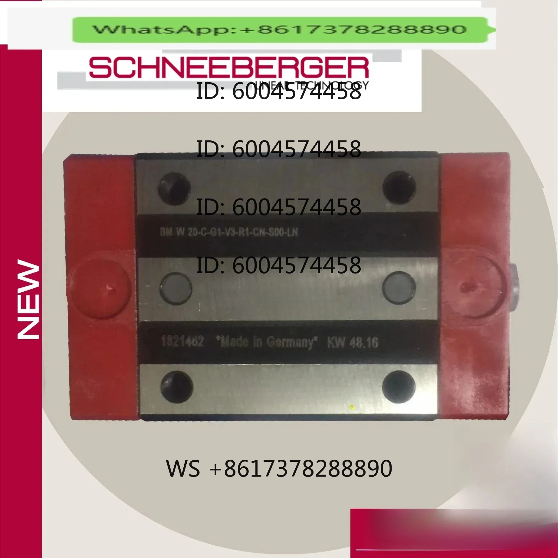 

Schneeberger slider BMC20BMW20C G0 G1 G2 G3-V1 V2 V3