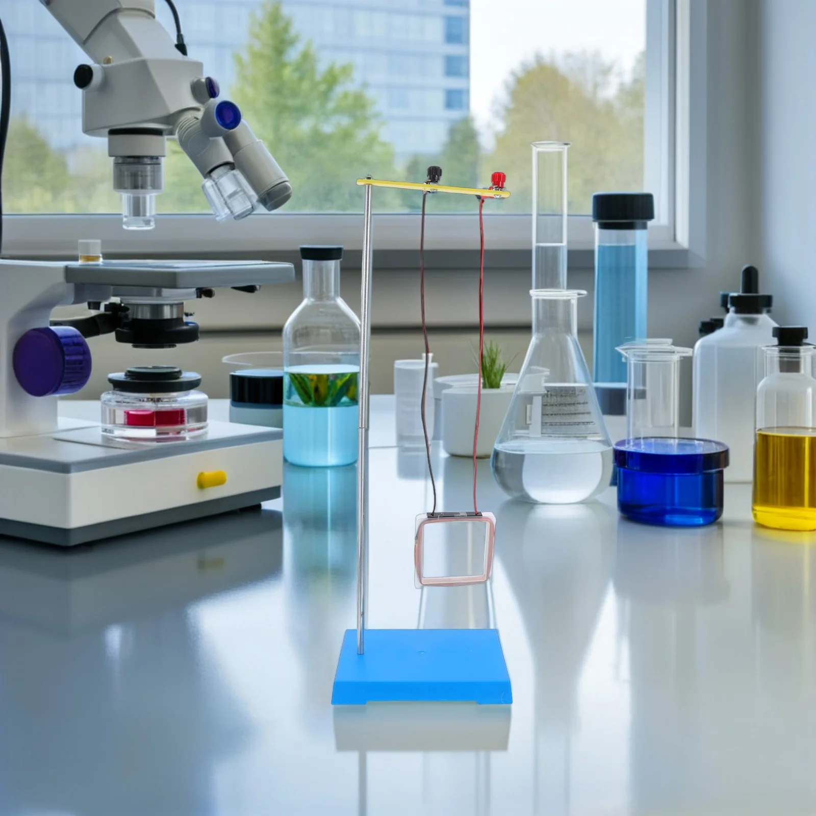 1Set Magnetic Field Demonstrator Left and Right Hand Rule Teaching Aid Classroom Physics Instrument Electromagnetic Induction