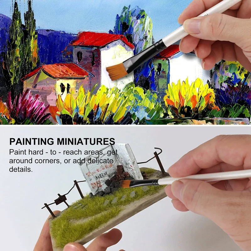 Acryl-Pinsel-Set, Künstler-Pinsel für Acryl-Aquarell- und Ölgemälde
