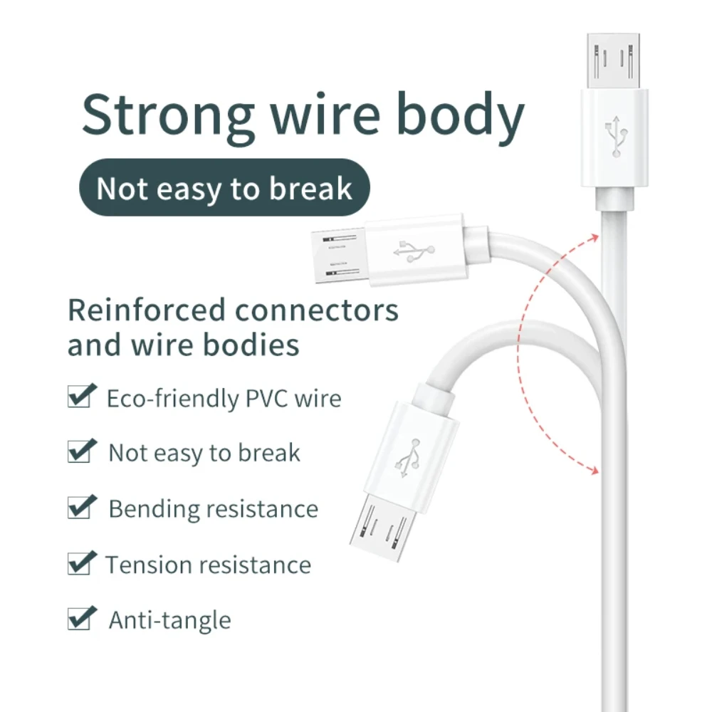NNBILI 1m-14m Extra Long Micro USB Fast Charging extended line Cable for Samsung Xiaomi Android Phone Camera Monitor Power Bank image 3