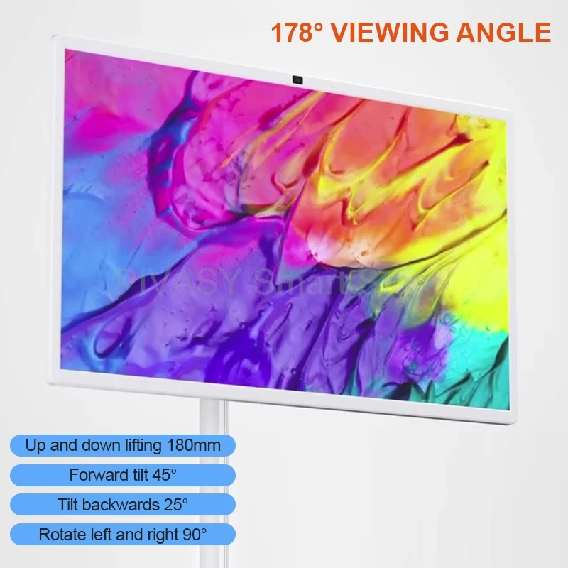 Smart Display 32 Inch Android 11 Interact Touch Screen Built-in Battery with USB Wifi Bluetooth Moveable Stand HD Lcd Smart Tv