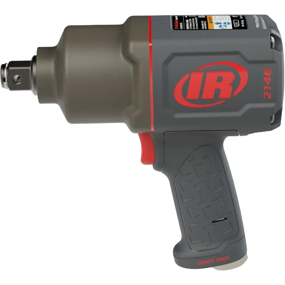 2146Q1MAX 3/4" Air Impact Wrench, Quiet, 2,000ft-lbs Nut-busting torque, Maintenance Duty, Pistol Grip