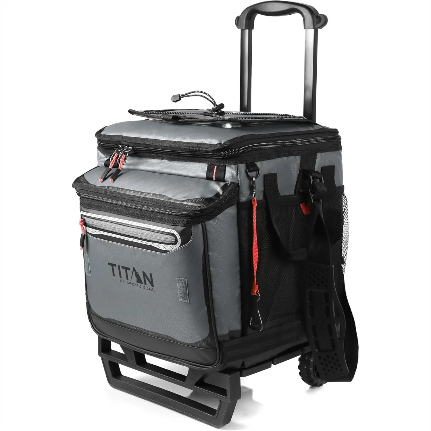 

Collapsible Wheeled Soft Sided Cooler with Detachable Rolling Cart, Insulated Bag for Travel Beach Picnic, 60 Can Capacity