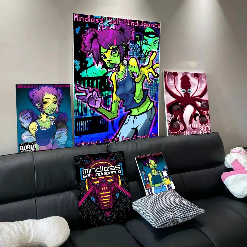 Band M-Mindless Self Indulgence Poster Wall Art Poster Print Decorative Artwork for Bedroom Living Room Office Home Decoration