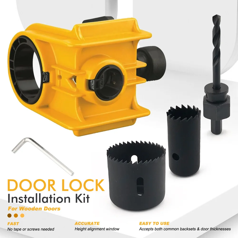 

Spherical lock hole opener yellow/blue/red/orange can only be used as a wooden door woodworking hole opener tool