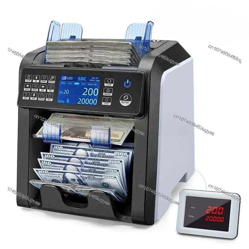 Counter with IR/UV/MG/IMAGE Detection Function AL-950 Dual CIS Banknote Sorter Fitness Mix Value Money Counter