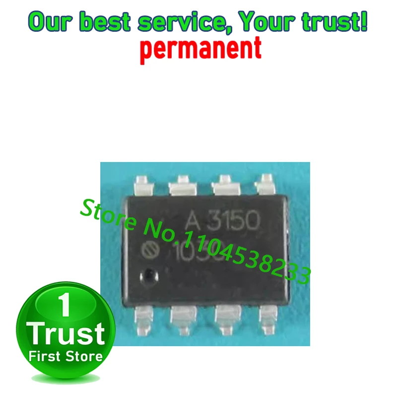 HCPL-3150 HCPL3150 10PCS/LOT A3150V A3150 SOP8  Trust First   in stock