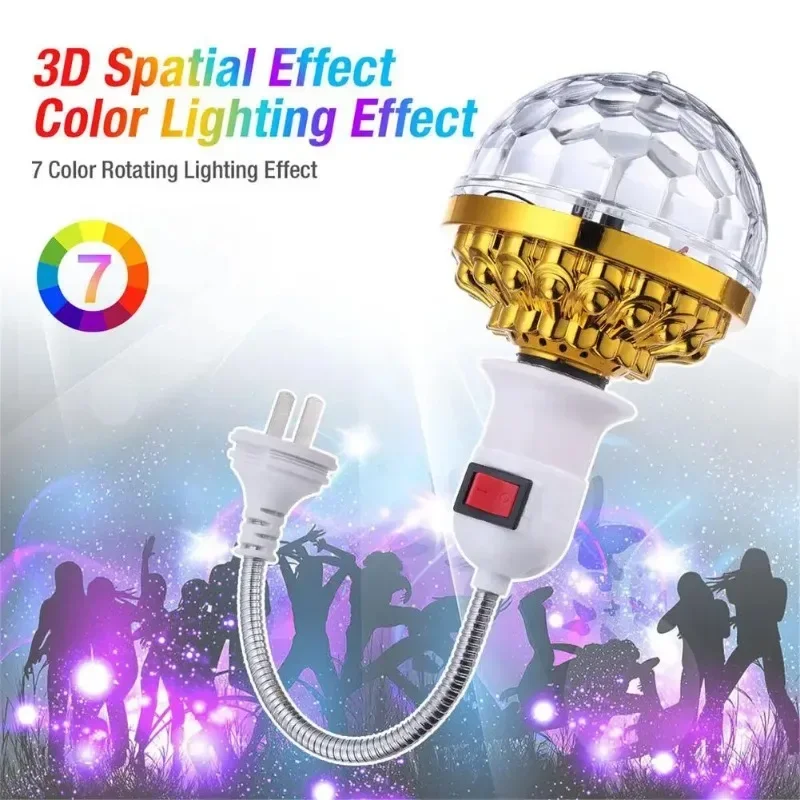 Disco Ball Lights RGB Multi Color Car Atmosphere Room Decorations Lamp Magic Strobe Light Party DJ Lighting