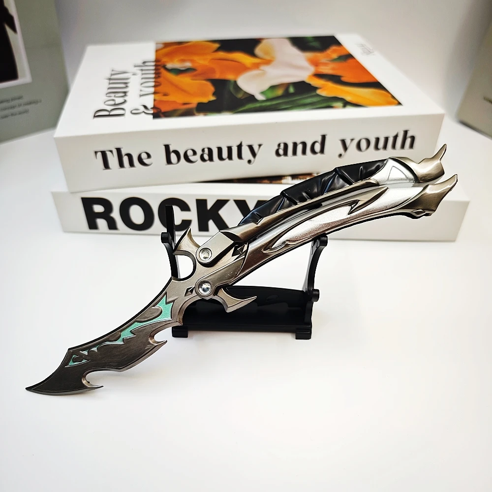 22cm Valorant Reaver 3.0 Butterfly-Messer Metall-Klappmesser-Modell – Gaming-Fan-Trainingsspielzeug, Sammlerstück und Ausstellungsstück – Detail 9