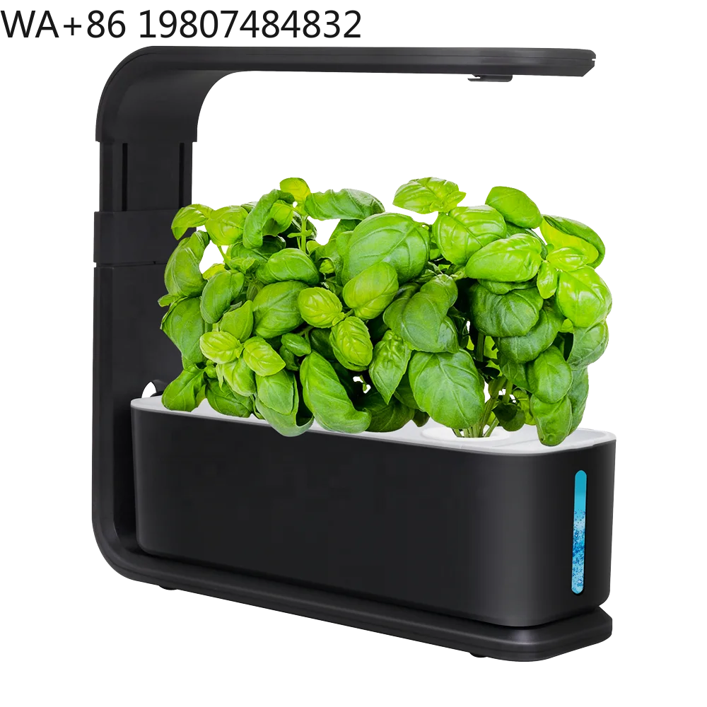 Desktop Mini Hydroponic Grow Kit Full Spectrum LED Timing Grow Light Automatic Water Circulation Soilless Gear For Microgreens