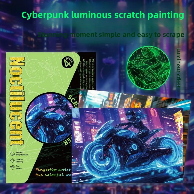 

cool luminous scraping, cyberpunk wind scraping, the first choice for holiday gifts