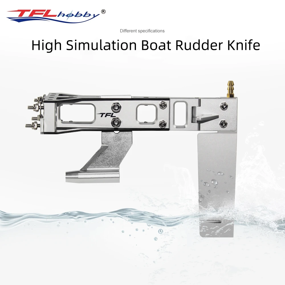 TFL 4,76 mm Schafthalterung, kohlefaserverstärktes Kombinationsruder, integriertes Ruder 105 mm für RC-Boot