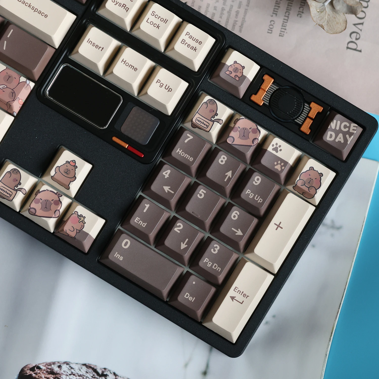 JKDKeys Pikabala Grosso PBT 5 Lados Dye-Sub Cherry Keycaps para 68/75/84/87/980 Teclado Mecânico Personalizado