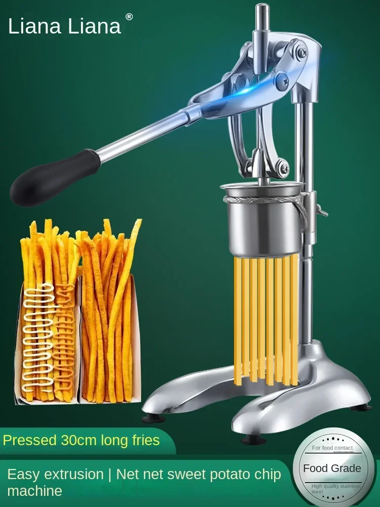 Super long fries extruder mashed potato making machine