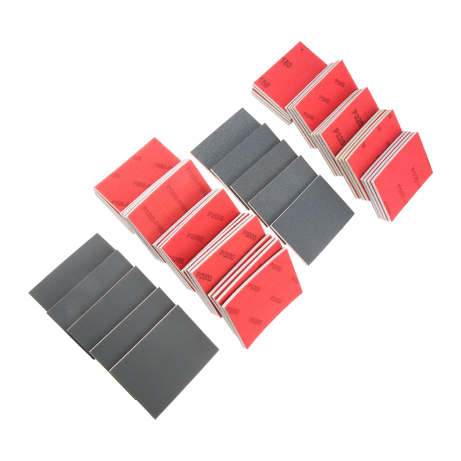 50PCS 10 Grits From 180 To 3000 Sanding Sponge Hook & Loop Dry Wet Sanding Block for Wood/Metal,/Drywall/Furniture Polishing DIY view 5