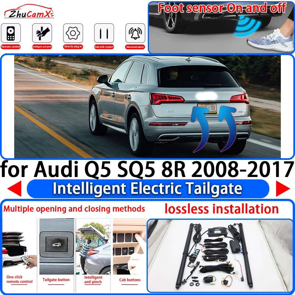 ZhuCamX for Audi Q5 SQ5 8R 2008-2017 OEM Power Liftgate Trunk Electric Suction Tailgate Intelligent Tail Gate Lift Strut System