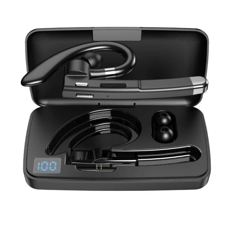 YYK520 سماعة أذن لاسلكية متوافقة مع البلوتوث سماعة رأس للأعمال سماعات أذن صغيرة مدمجة بميكروفون لقيادة السيارة