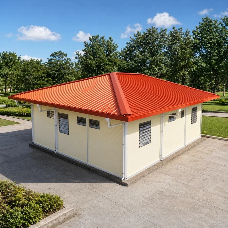 Detachable Four Slope Roof Container House Vacation Homes Custom Size Affordable Housing with Bedroom and Bathroom
