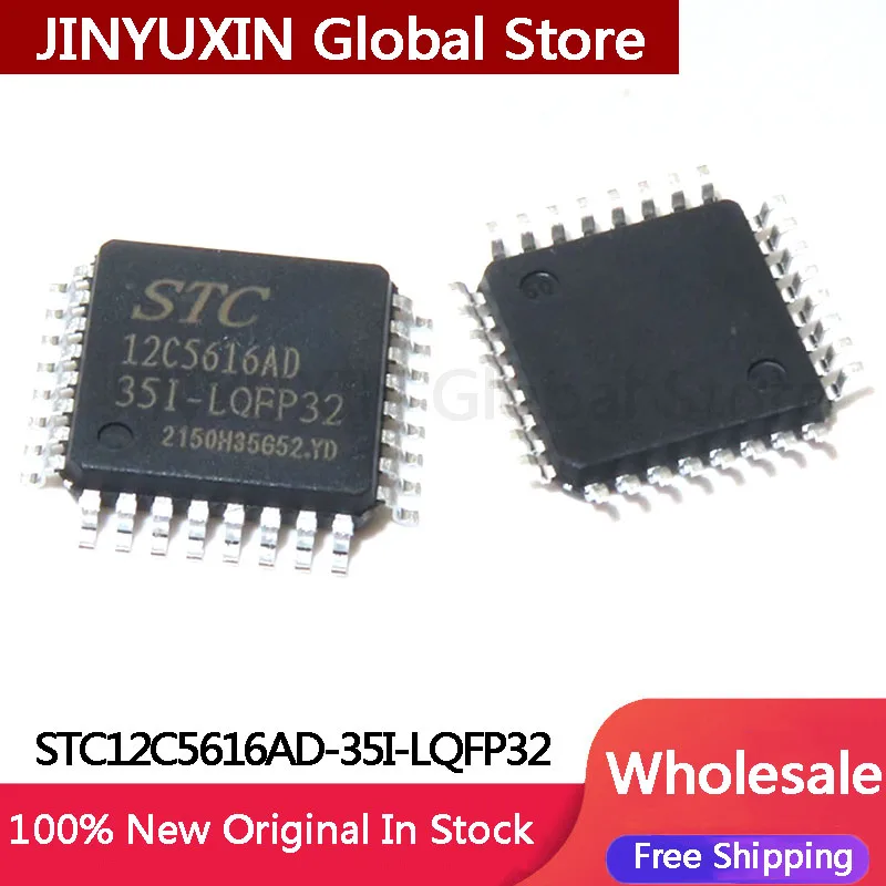 2-10Pcs New STC12C5616AD 35I LQFP32 12C5616AD IC Chip Wholesale