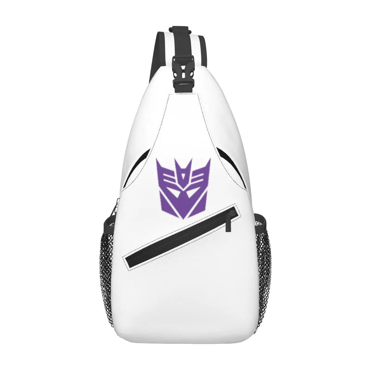 Decepticons Mask Transformers Megatron Decepticon Chest Bag Men Sling Crossbody Backpack Chest Bag Hiking Daypack Shoulder Bag