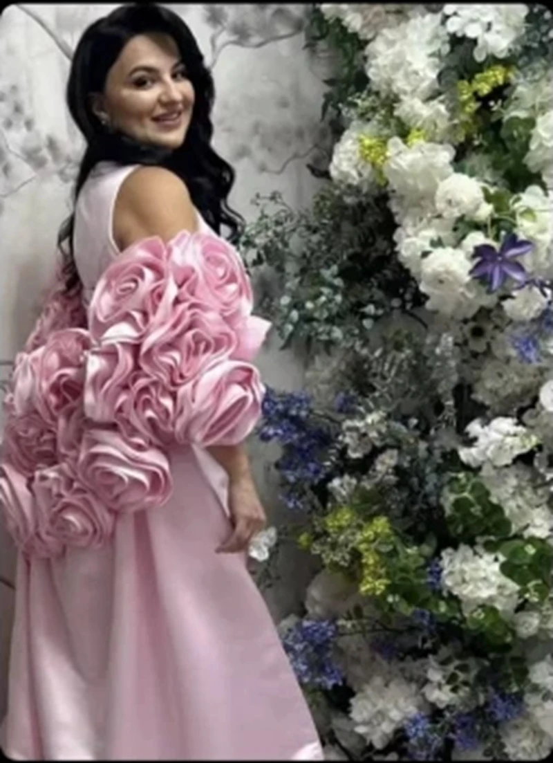 

Элегантные вечерние платья с цветами по индивидуальному заказу, длинные платья без рукавов с цветочным принтом и круглым вырезом, вечерние платья для выпускного вечера Robe De Mariage