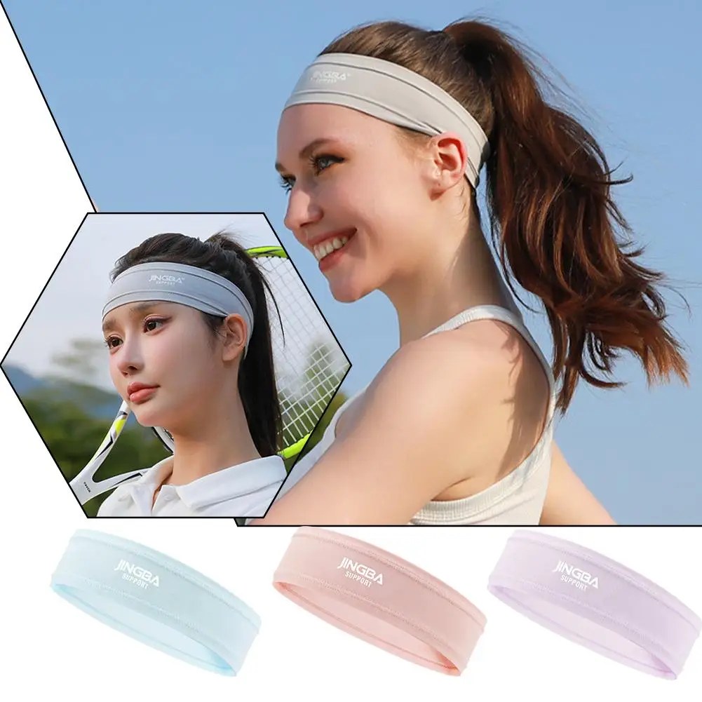 1PCS Women Headband Outdoor Fitness Yoga Running Headband Non Sports Slip Badminton Breathable Tennis Headband C4P6