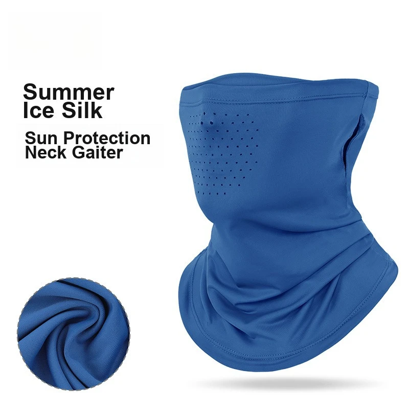 Eisseiden-Sonnenschutz-Gesichtsmaske mit vollständiger Abdeckung, atmungsaktiver, winddichter Nackenschutz mit Ohrbügeln für den Sommer im Freien