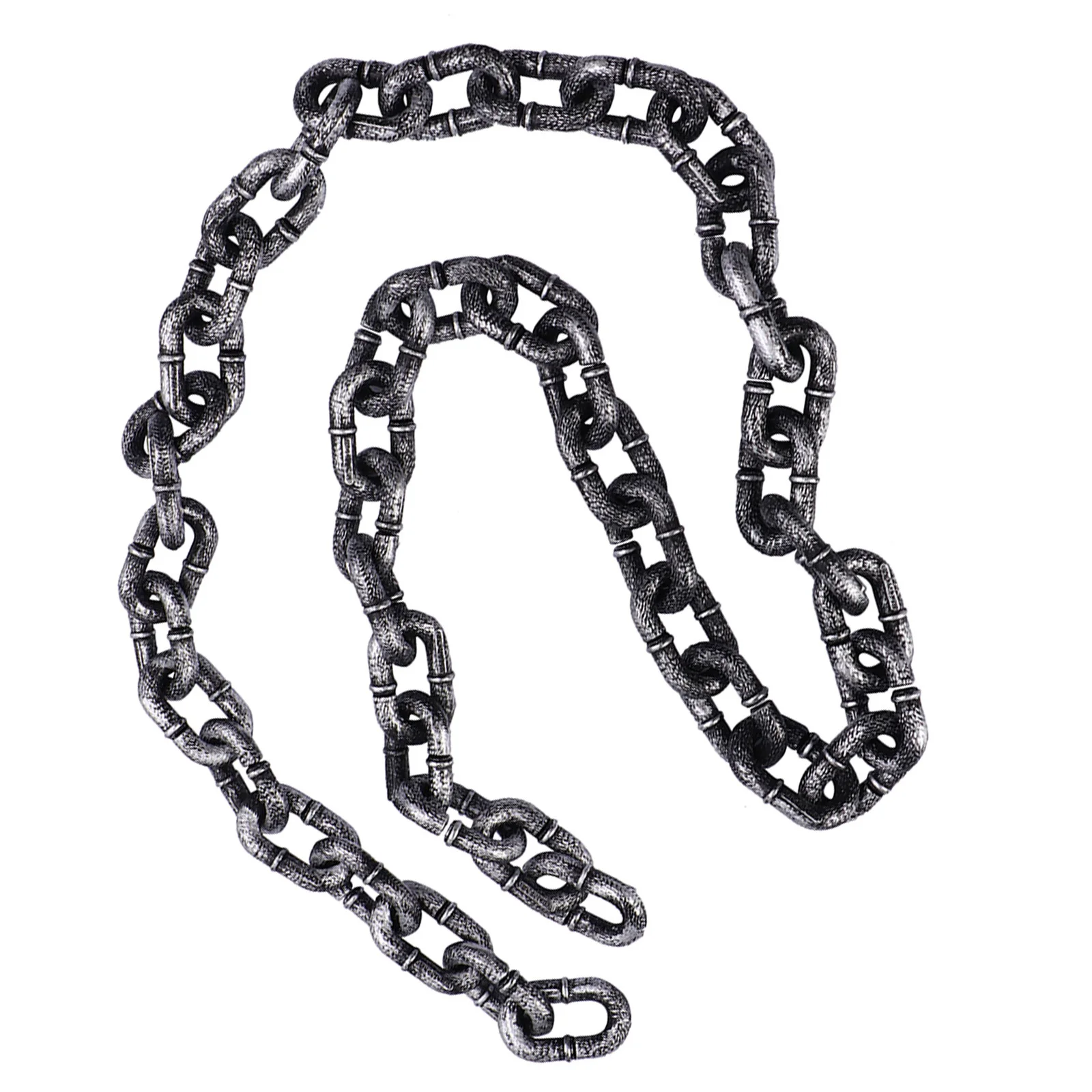 

1 Meter Plastic Chain Halloween Party Decor Realistic Fake Links for Cosplay Costume Accessories Haunted Atmosphere