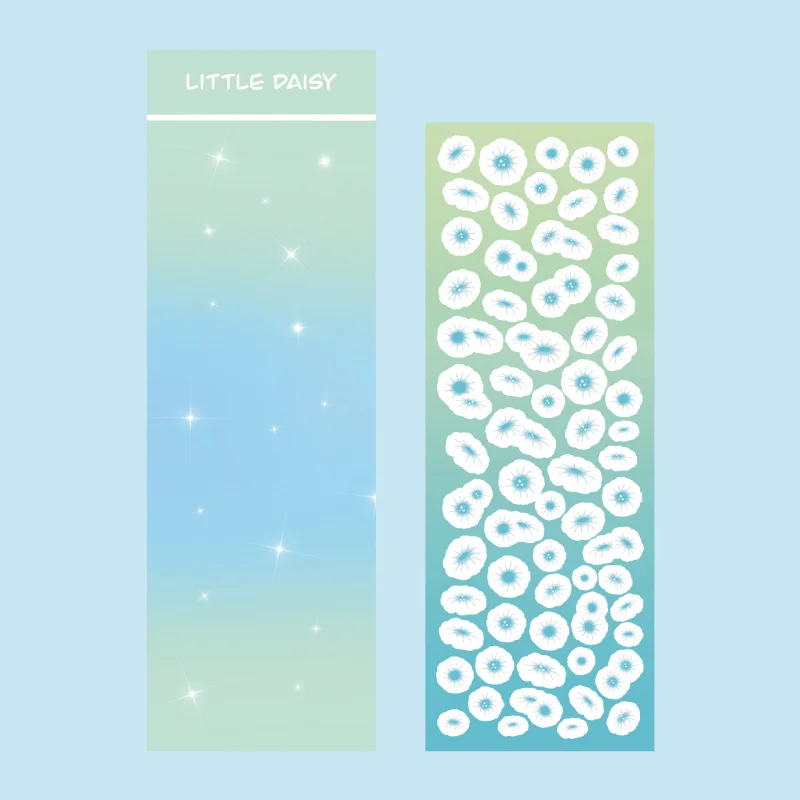 Cute Daisy Stickers DIY Decorative Flower Stickers For Hand Account Diary Notebook Scrapbook Stationery