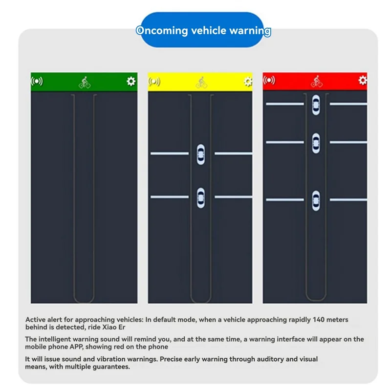 

Bike Rearview Sensor Bicycle Radar Taillight Waterproof Brake Sensing Lamp For Cycling Cyclocomputer-Y47A