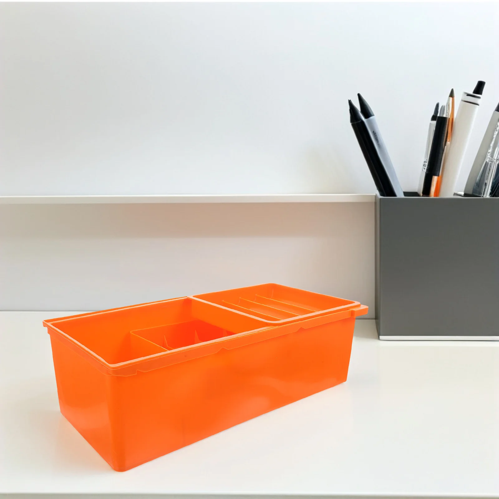 Under Desk Drawer Storage Box Three Tier Desktop Cabinet Storage for Office Supplies Craft Tools Desk Organizer with Drawers