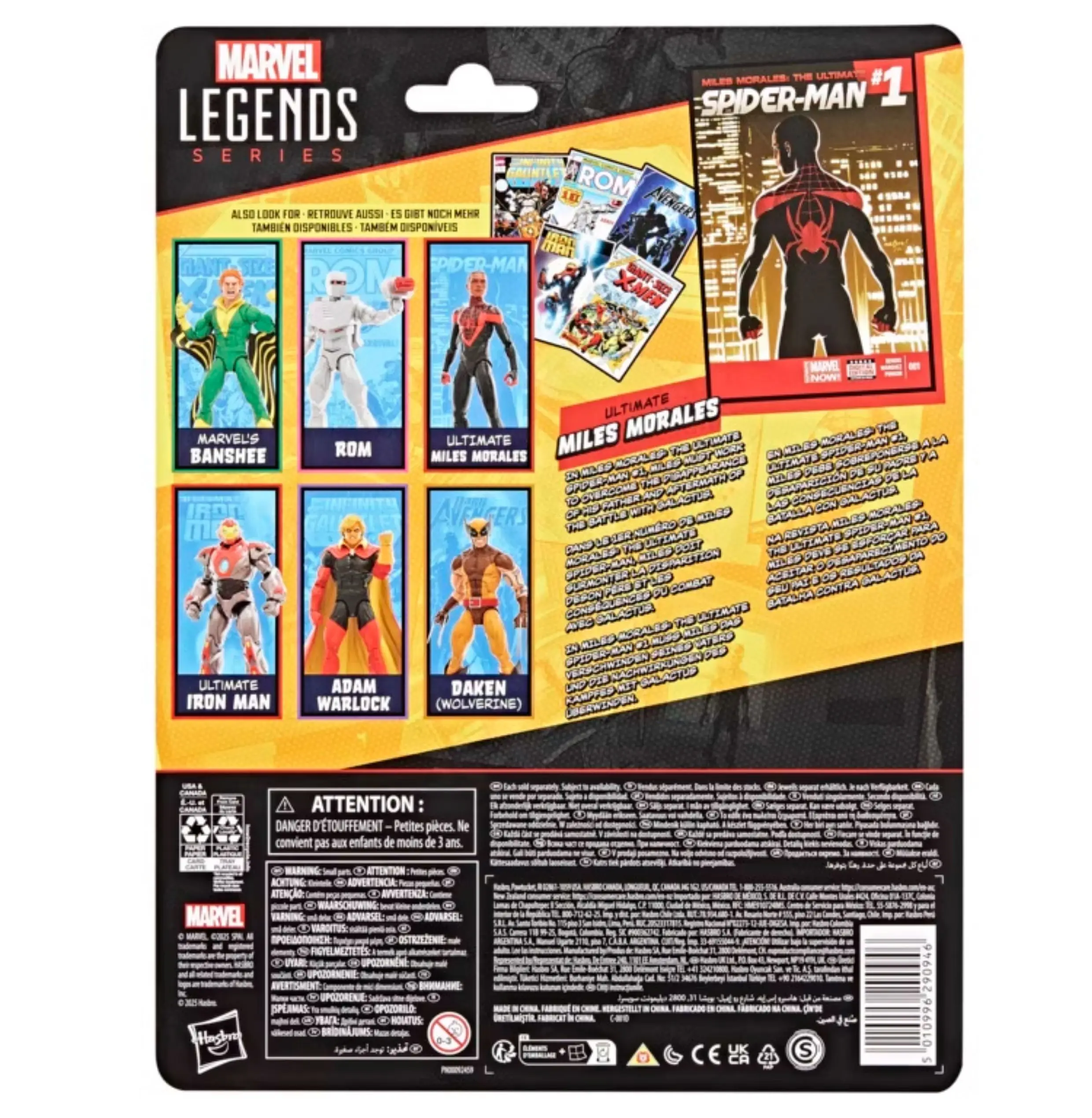 Hasbro Marvel Legends Series Ultimate Miles Morales, boneco de ação colecionável inspirado em quadrinhos do Homem-Aranha em escala de 6 polegadas G1591