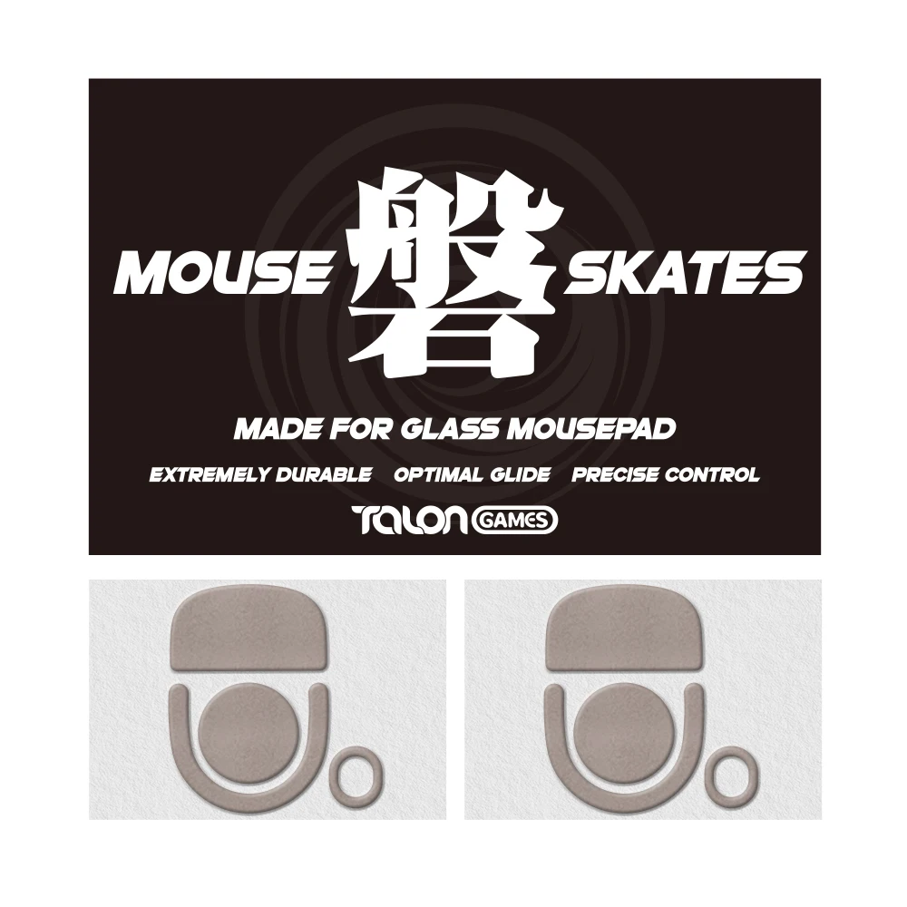 TALONGAMES Mouse Skates for Glass Mousepads, Smooth Glide & Precise Control, Compitable with Logitech G PRO X Superlight 2 Mouse