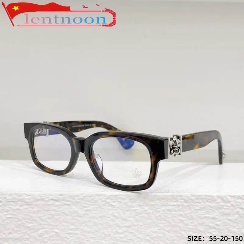 2024 Black Classic Women's Glasses Frame Men's Acetate Retro Personality Fashion Myopic Prescription Anti-blue Luxury Glasses