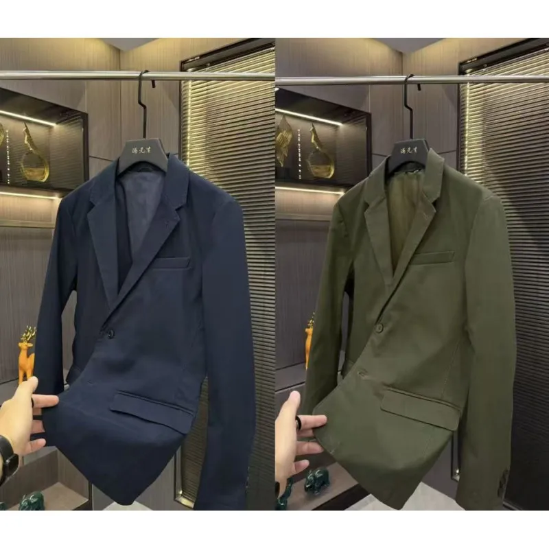 Men's Slim Fit Business Casual Designer Suit Jacket Trendy All-Match Korean Style Autumn Collection Fashionable Outerwear