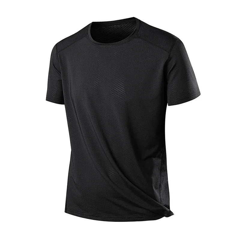 

Men's Running T-shirt Summer Sports Gym Fitness Tight Quick Drying Clothes Football Suit Training Leisure Sports Short Sleeves