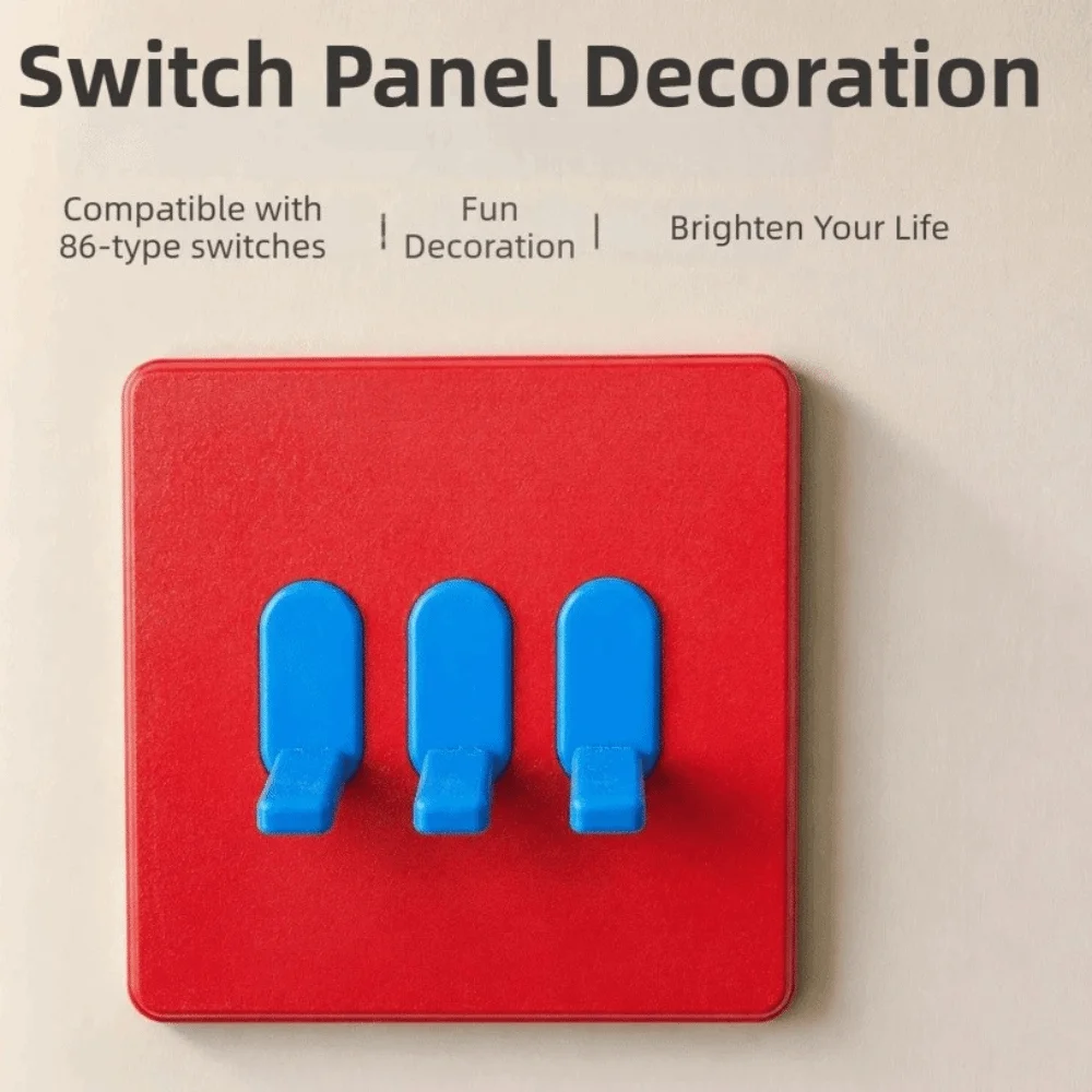 1/2/3 Gang Light Switch Cover 86 Type Retro Vintage Console-shaped Switch Cover Self-Adhesive Creative Switch Frame Cover
