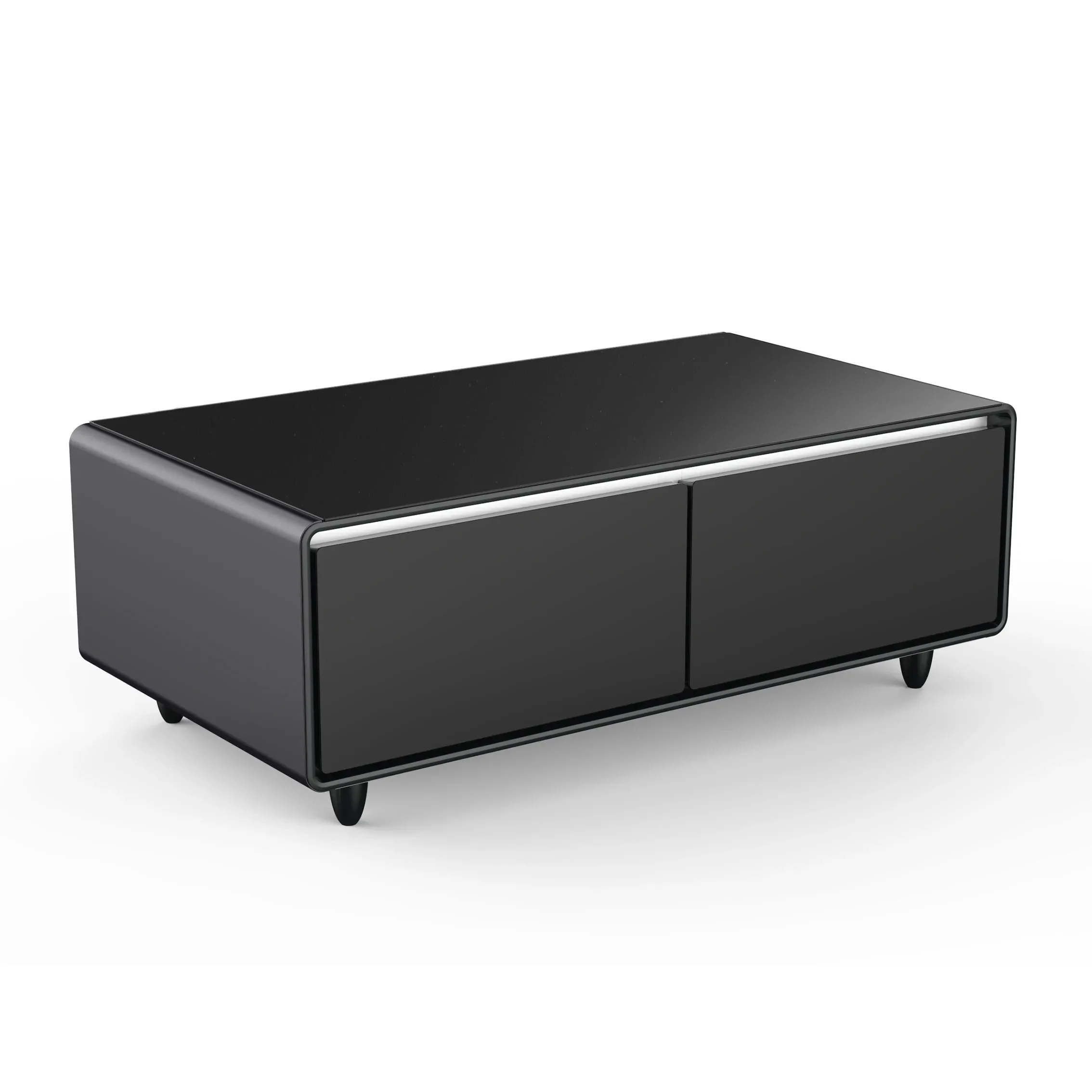 2026 Smart Furniture Refrigerator Coffee Table Glass Top Coffee Table Fridge Integrated for Living Room