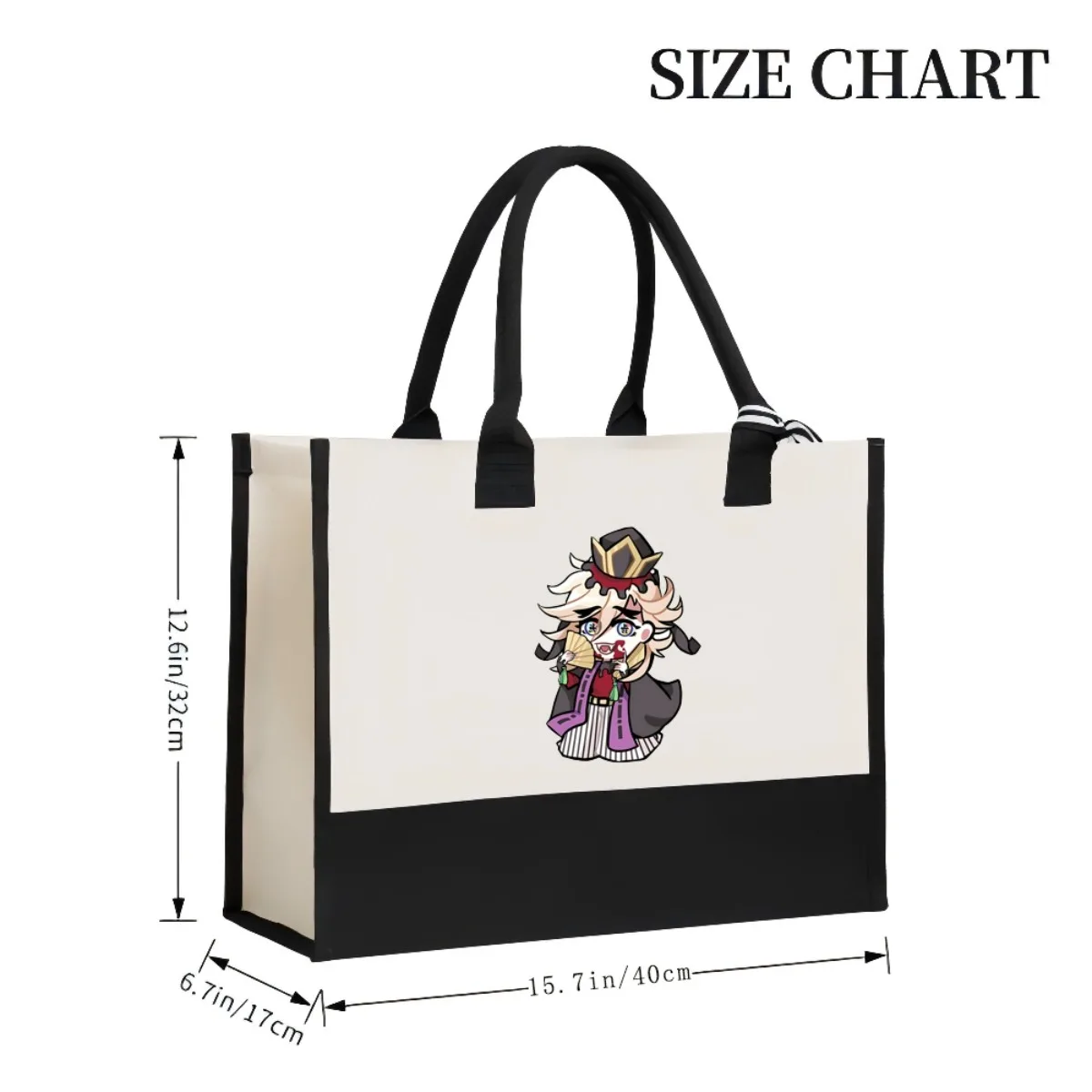 تشيبي أما 2026 جديد وصول موضة عملية واسعة حقيبة حمل قابلة لإعادة الاستخدام نمط طباعة 2 لهجة الثقيلة حقيبة كتف كبيرة ل #3