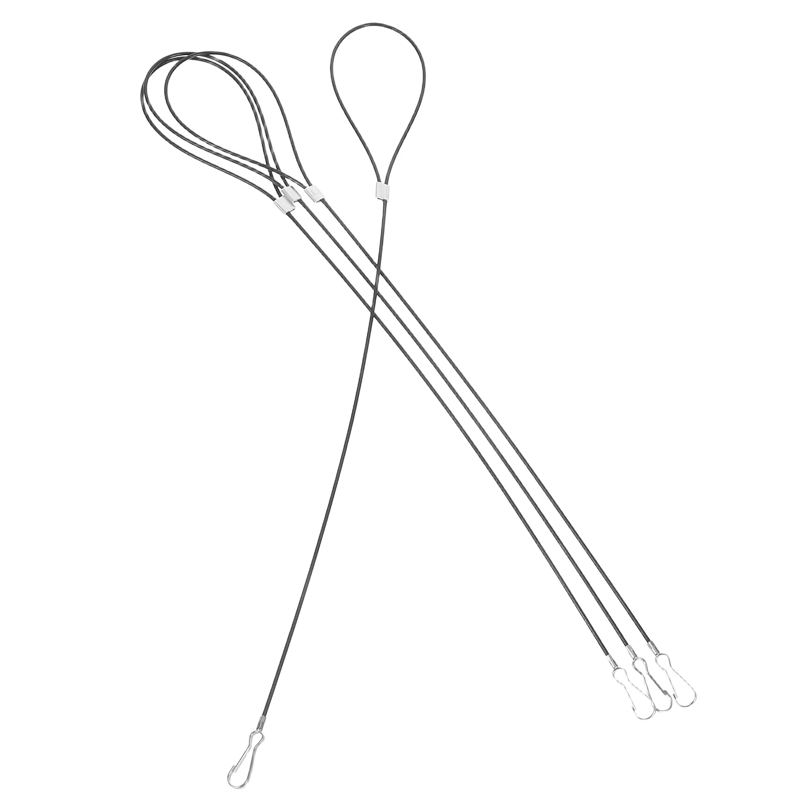 

4pcs Stainless Steel Door Latch Rope Safety Chains Adjustable Tether Cable Barn Hardware GateLatch Security Chain Wire