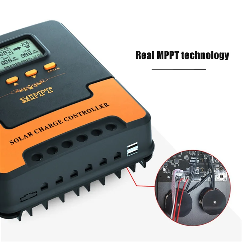 

Solar Controller 60A MPPT Solar Charge Controller 12V 24V Auto Adapting Lead